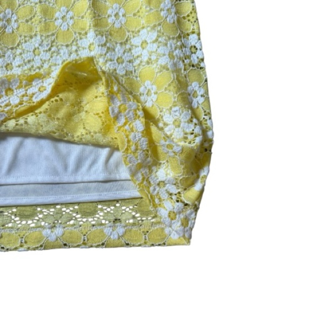 Vintage Chris McLaughlin Dress 18 Lace Sheath Stretch Ruffle Sleeve Boho - Picture 6 of 9